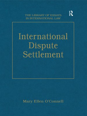 cover image of International Dispute Settlement